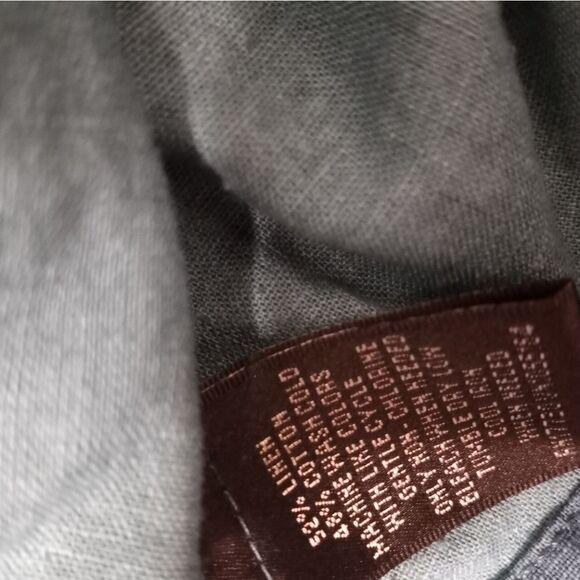 Women's Jacket PainGreenButton 52% Linen 48%Cotton3/4SleevePockets - Picture 3 of 7